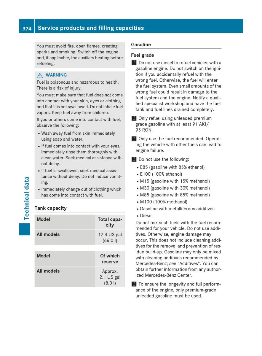 Mercedes Benz GLK Class X204 owners manual / page 376