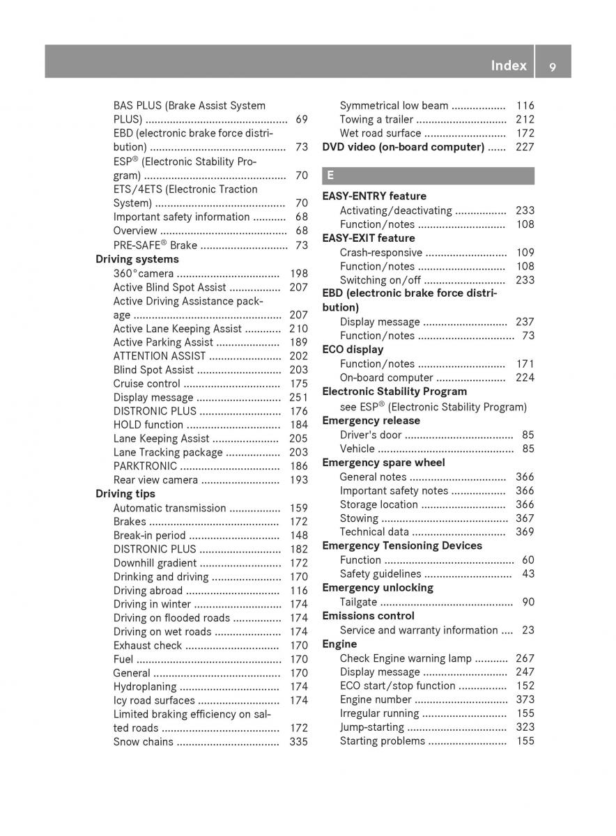 Mercedes Benz GLK Class X204 owners manual / page 11
