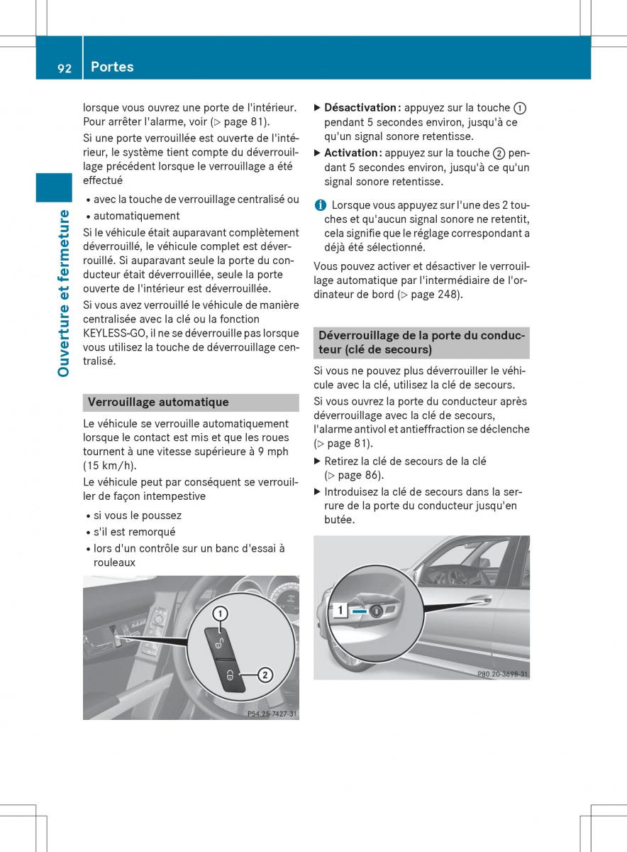 Mercedes Benz GLK Class X204 manuel du proprietaire / page 94