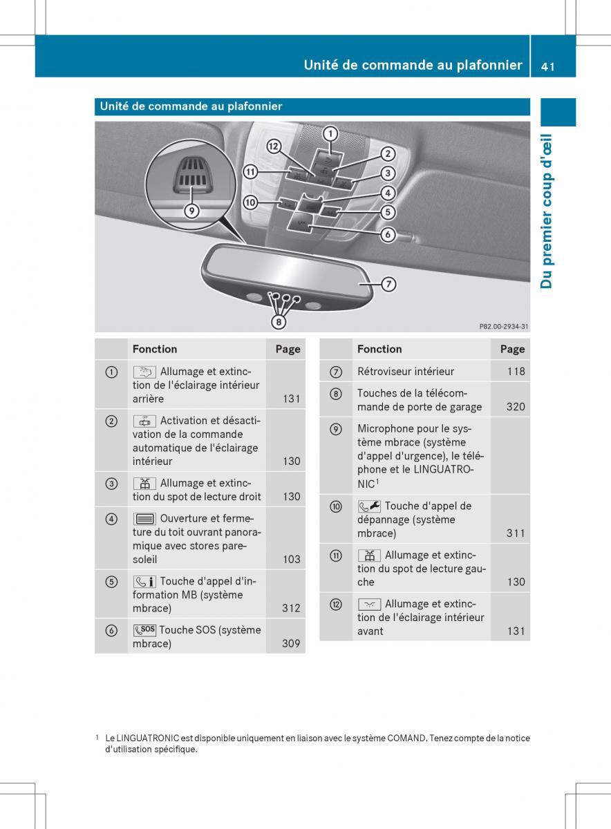 Mercedes Benz GLK Class X204 manuel du proprietaire / page 43