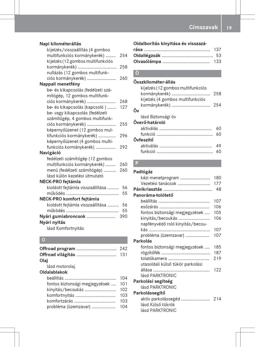 Mercedes Benz GLK Class X204 Kezelesi utmutato / page 21