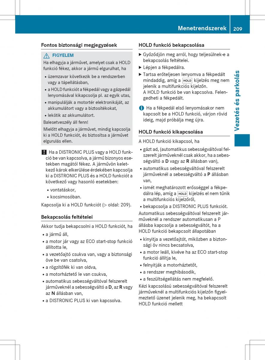 Mercedes Benz GLK Class X204 Kezelesi utmutato / page 211