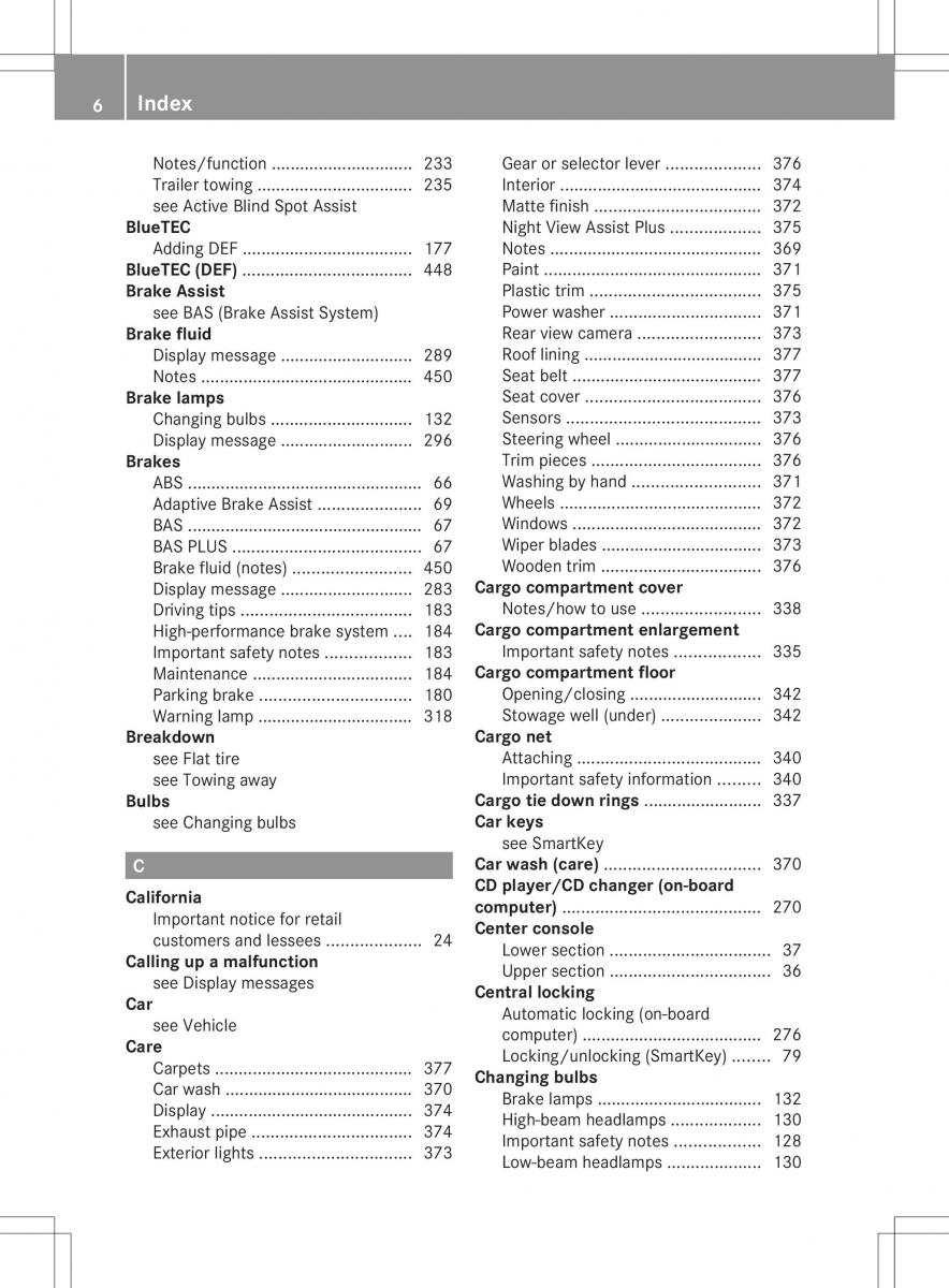 Mercedes Benz ML Class W166 owners manual / page 8