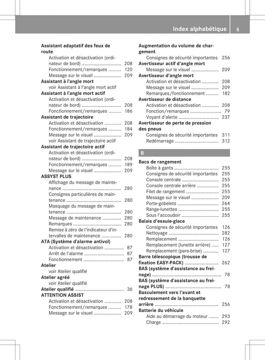 Mercedes Benz ML Class W166 manuel du proprietaire / page 8