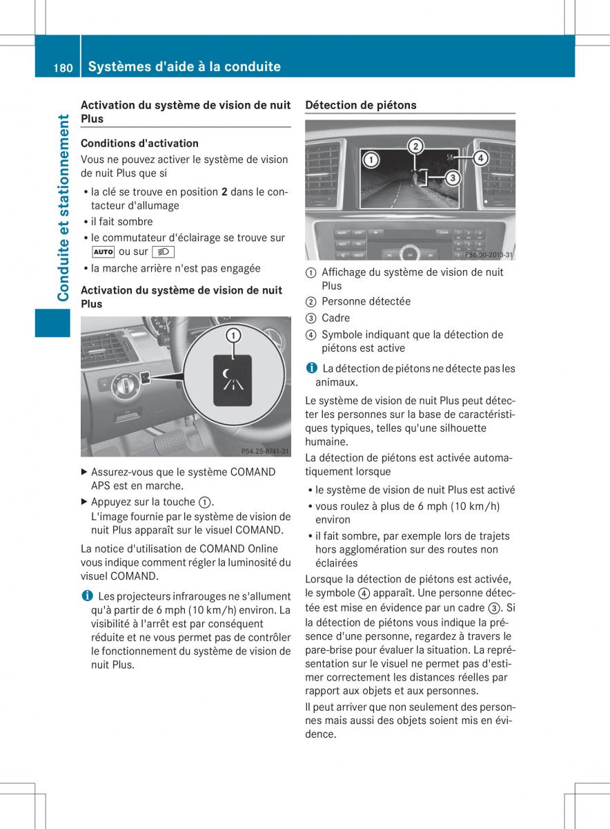 Mercedes Benz ML Class W166 manuel du proprietaire / page 183
