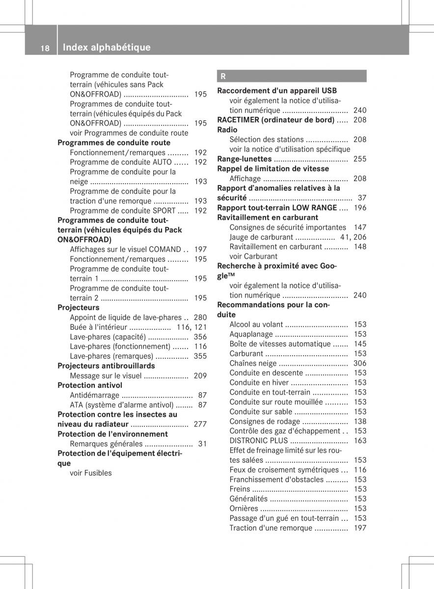 Mercedes Benz ML Class W166 manuel du proprietaire / page 21