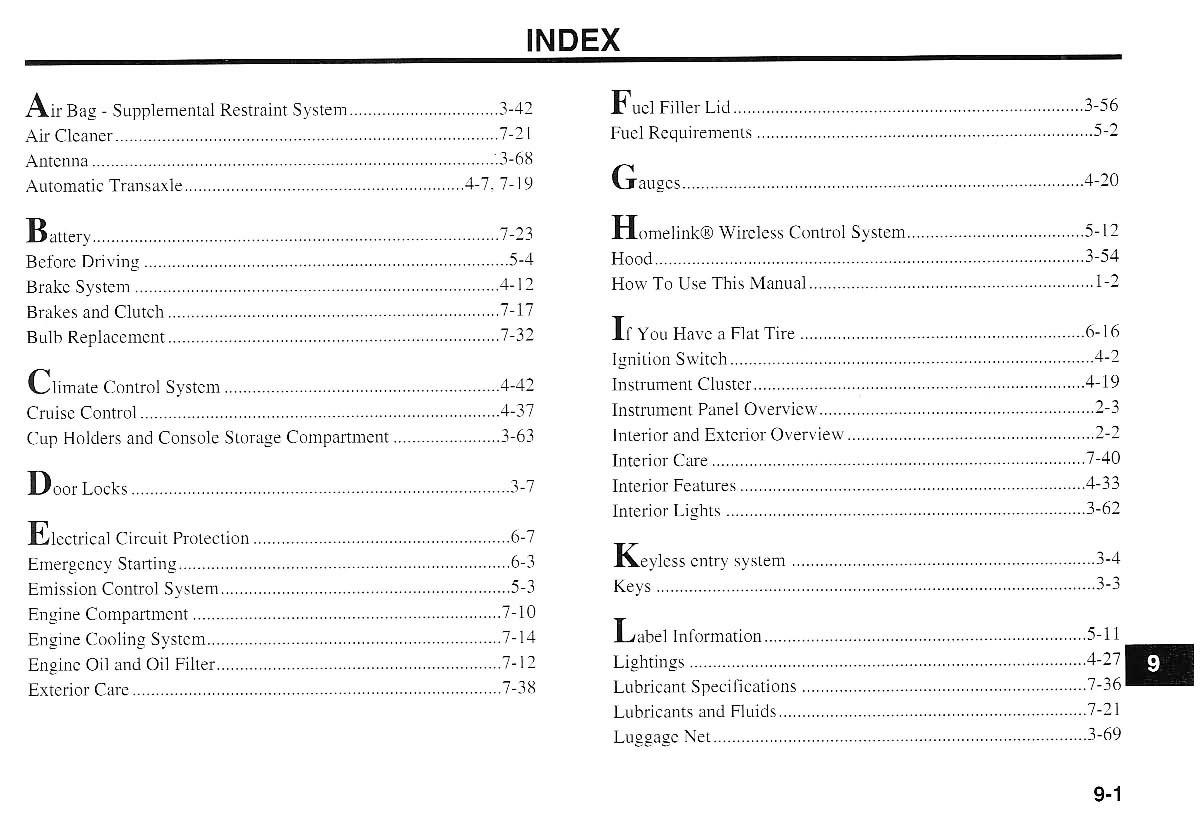 KIA Magentis I 1 owners manual / page 221