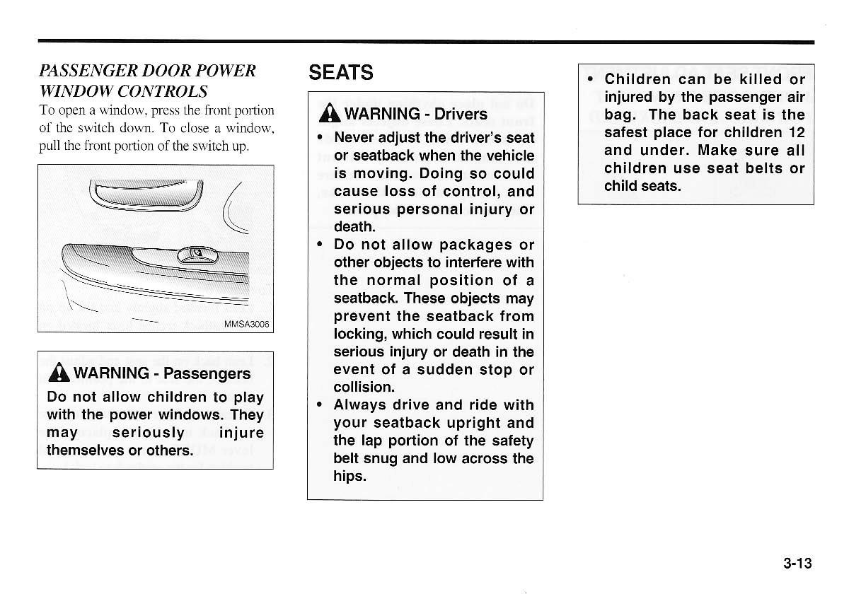 KIA Magentis I 1 owners manual / page 23
