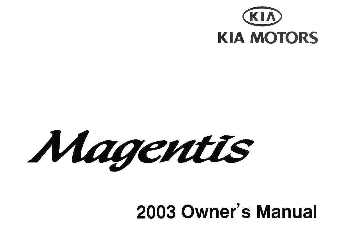 KIA Magentis I 1 owners manual / page 1