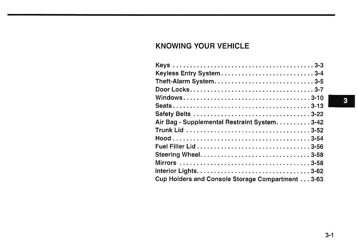 KIA Magentis I 1 owners manual / page 11
