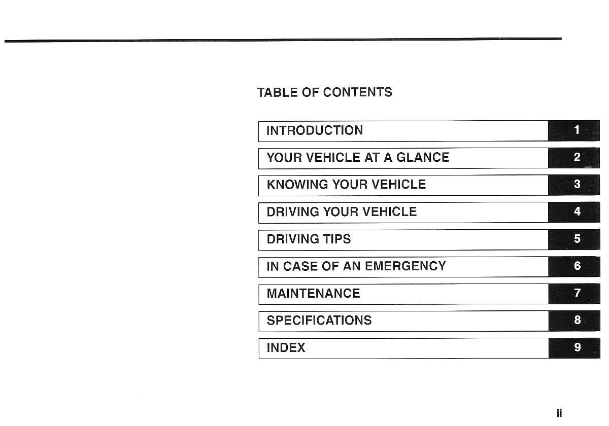 KIA Magentis I 1 owners manual / page 4