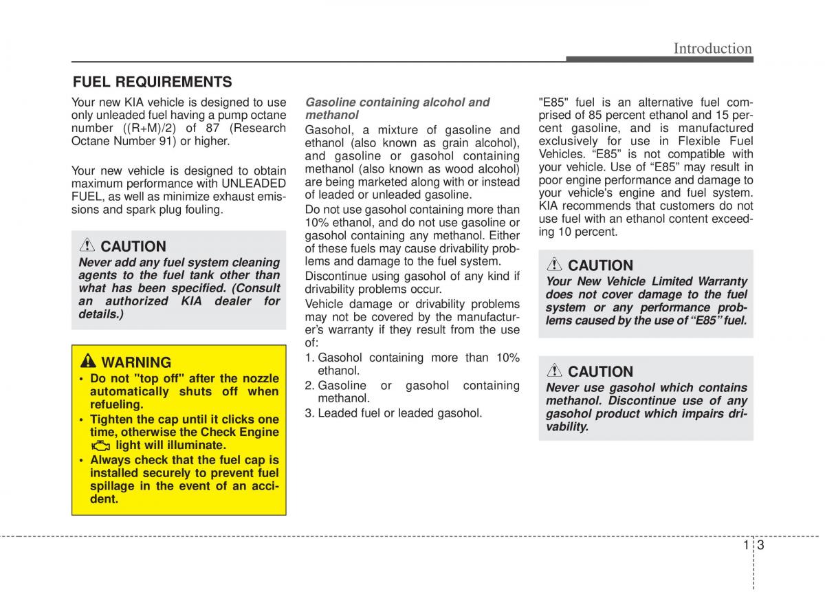 KIA Optima III 3 owners manual / page 6
