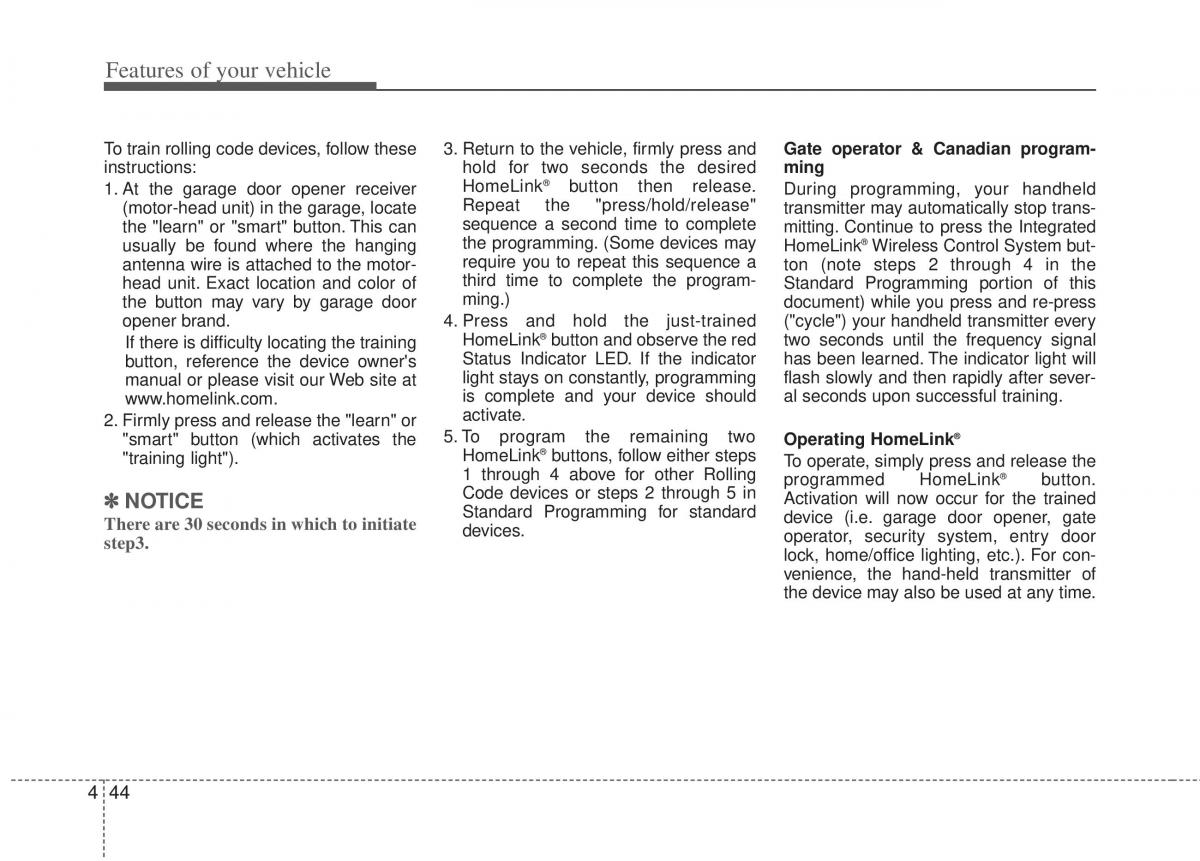 KIA Optima III 3 owners manual / page 122
