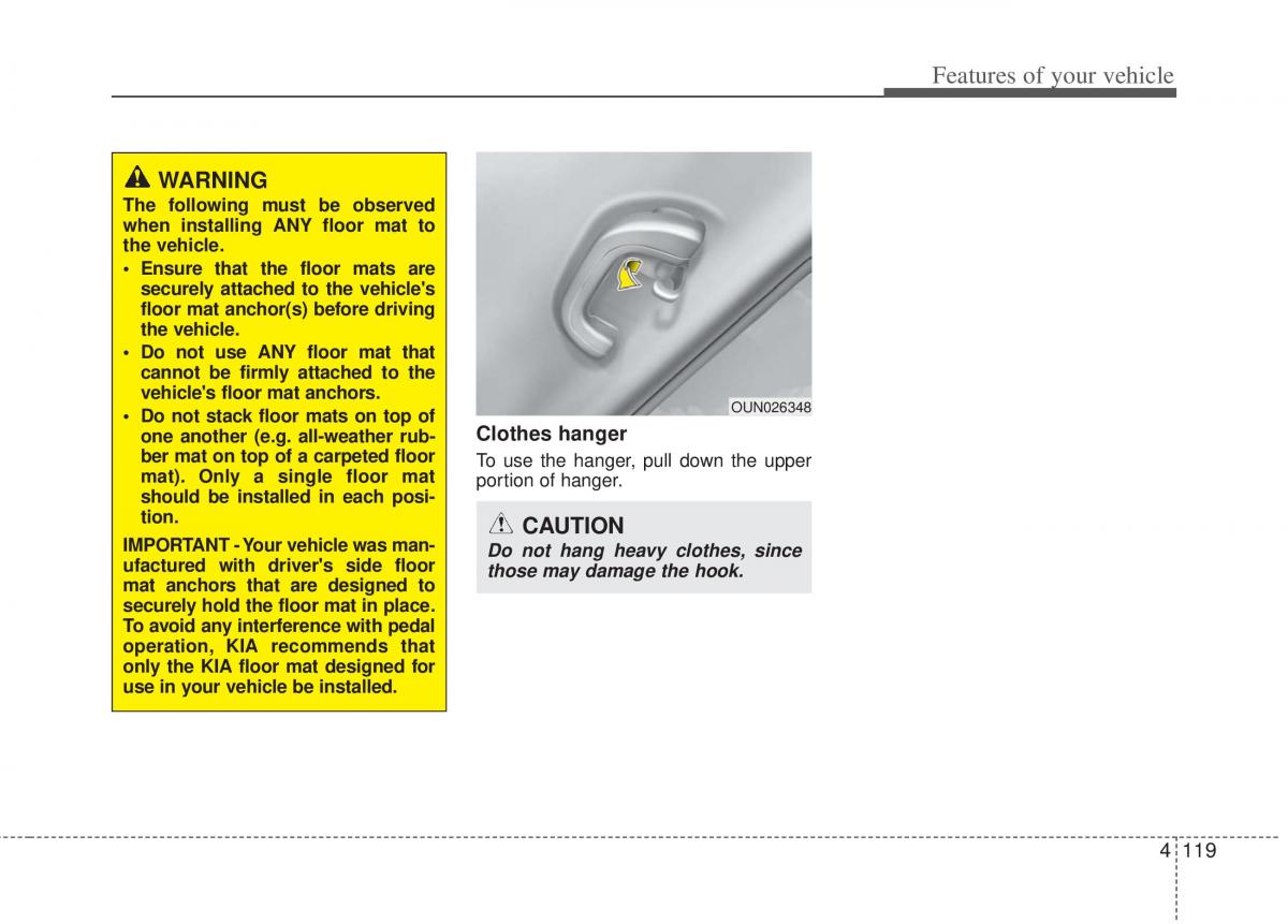 KIA Optima III 3 owners manual / page 197