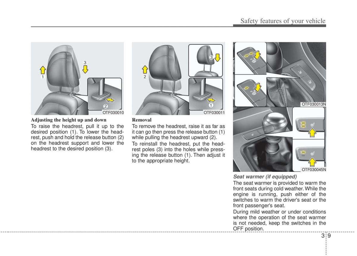 KIA Optima III 3 owners manual / page 21