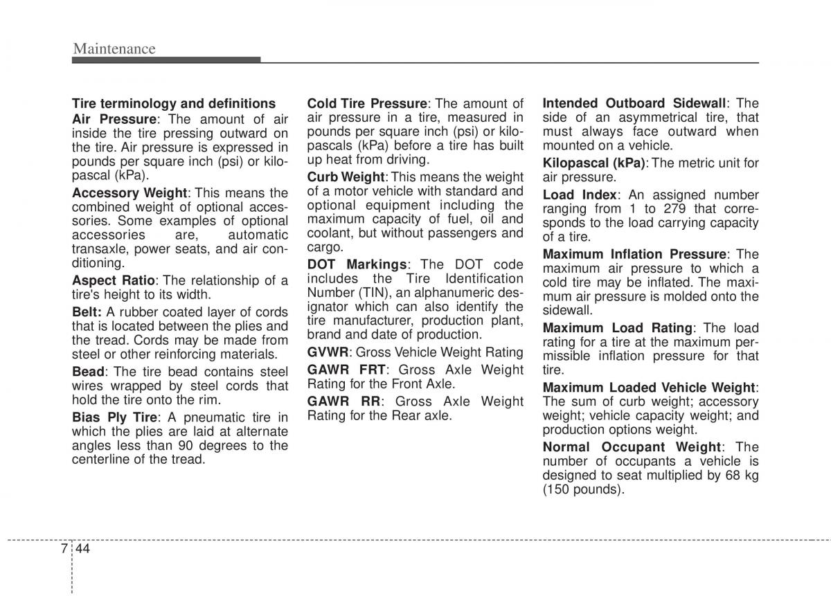 KIA Optima III 3 owners manual / page 346
