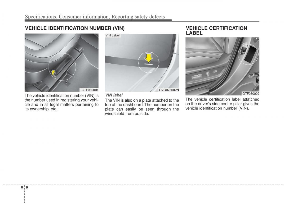 KIA Optima III 3 owners manual / page 375