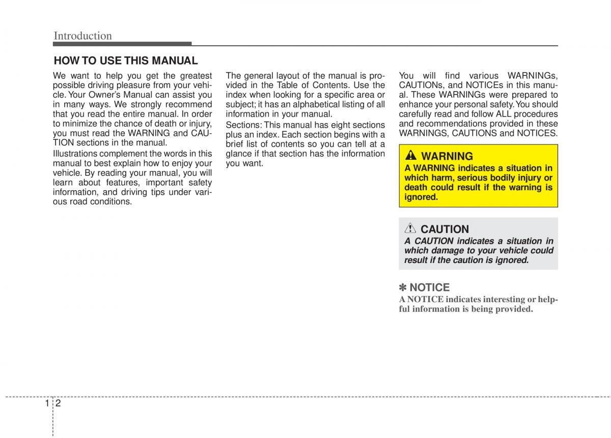 KIA Optima III 3 owners manual / page 5