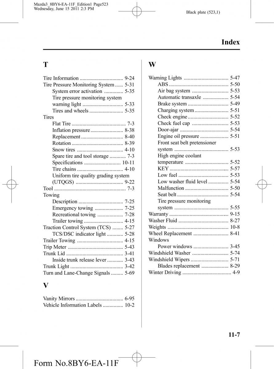 Mazda 3 II 2 owners manual / page 523