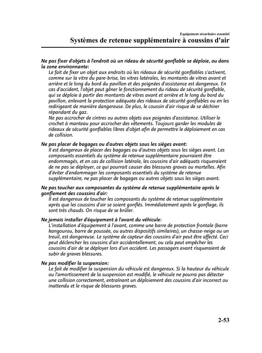 Mazda 3 II 2 manuel du proprietaire / page 68