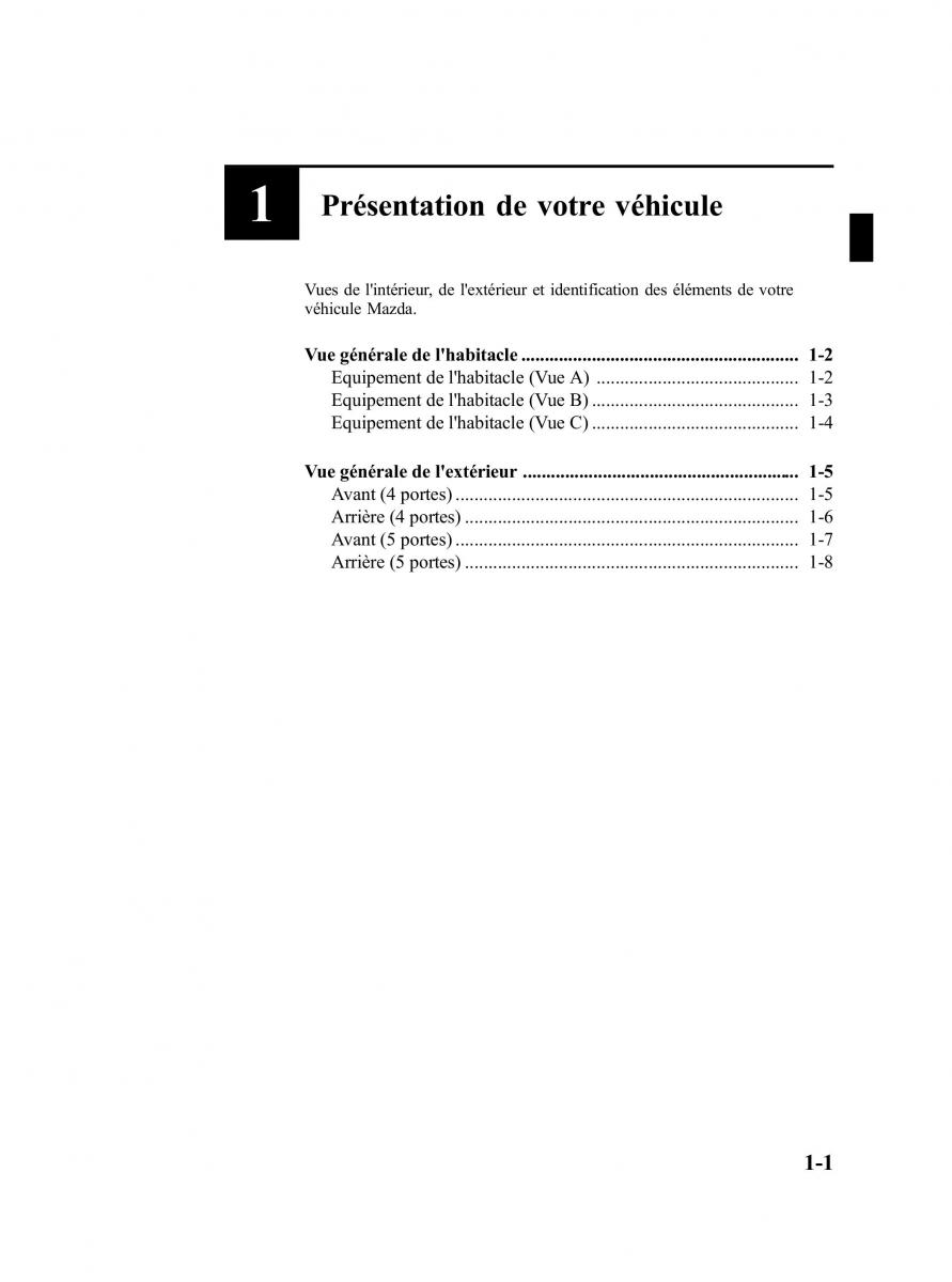 Mazda 3 II 2 manuel du proprietaire / page 8