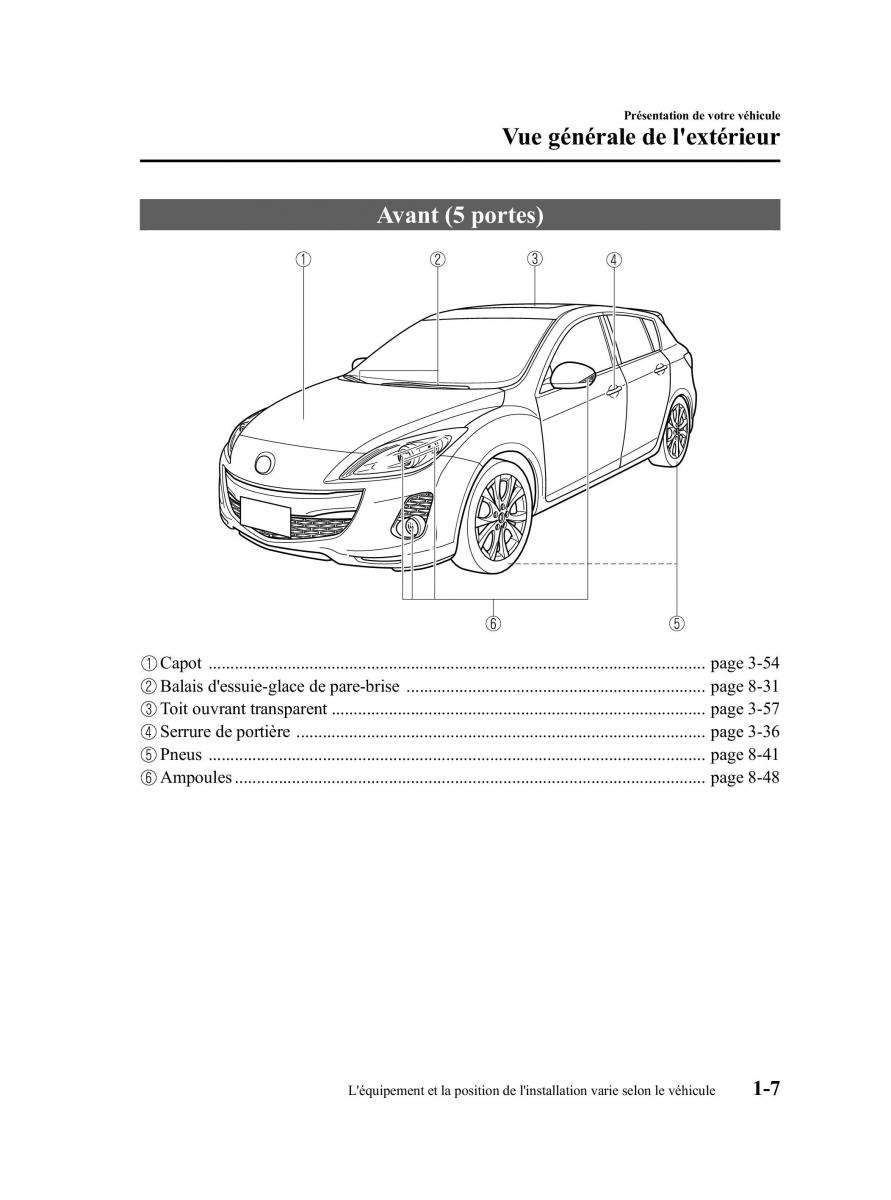 Mazda 3 II 2 manuel du proprietaire / page 14