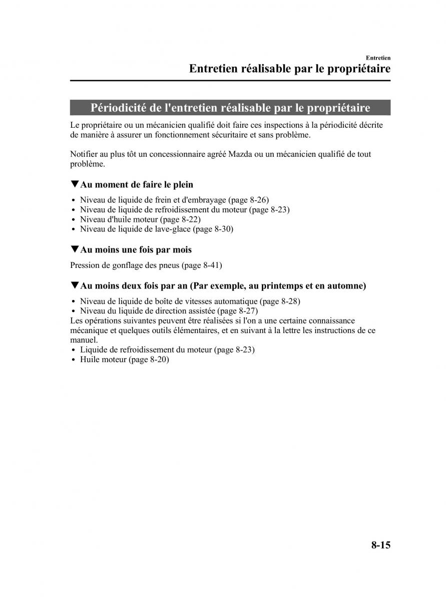 Mazda 3 II 2 manuel du proprietaire / page 440