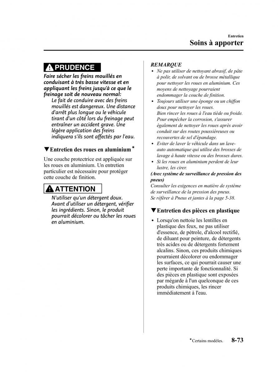Mazda 3 II 2 manuel du proprietaire / page 498