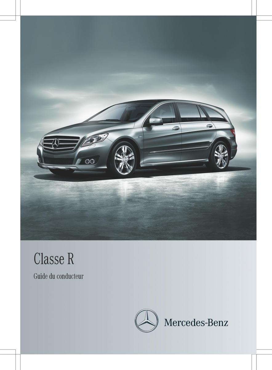 Mercedes Benz R Class manuel du proprietaire / page 1