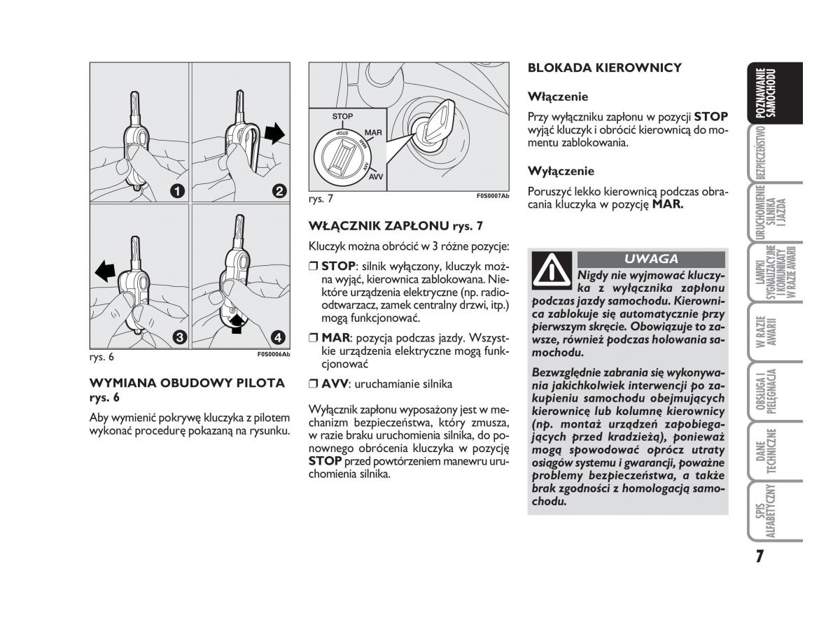 manual  Abarth 500 instrukcja / page 8