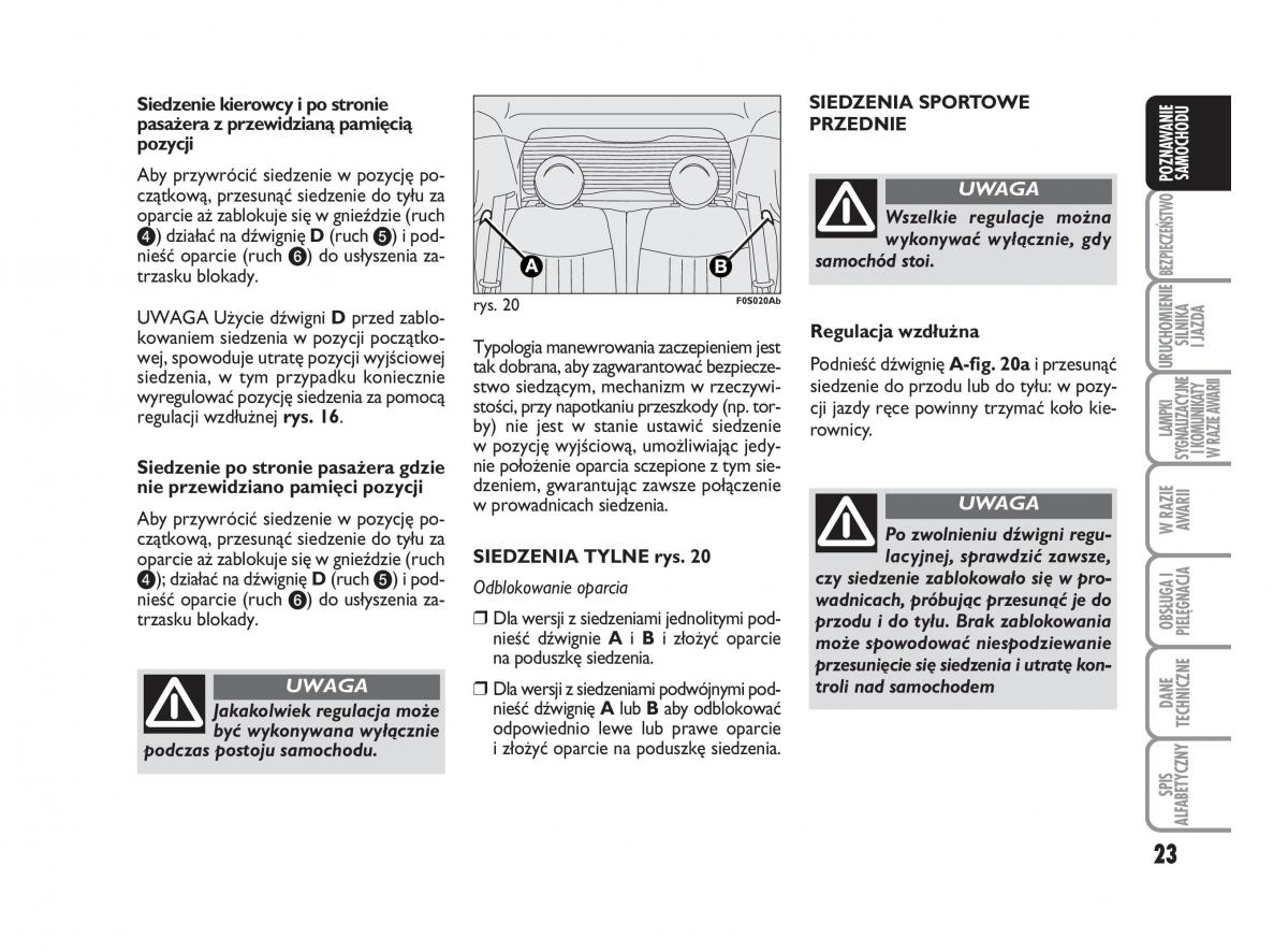 Abarth 500 instrukcja obslugi / page 24