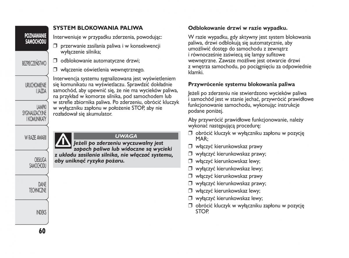 Abarth Punto instrukcja obslugi / page 61