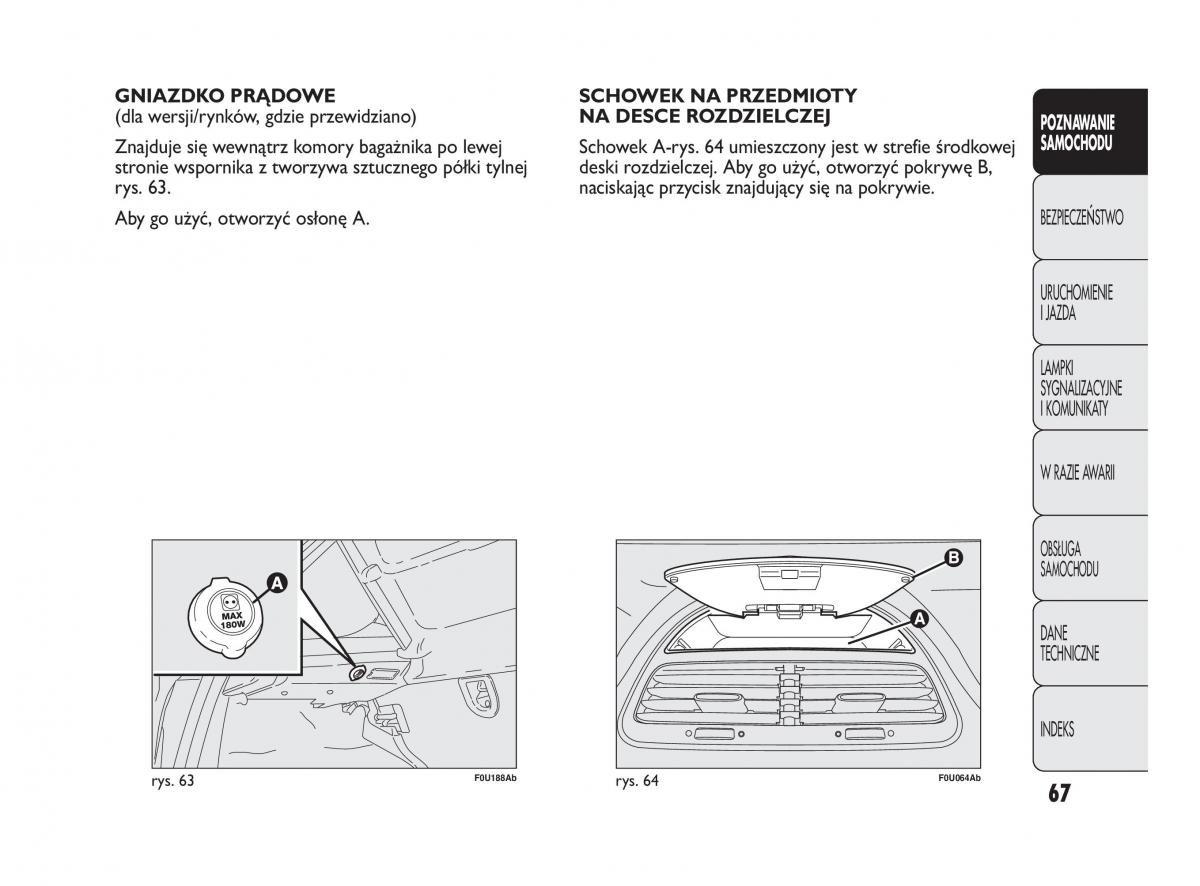 Abarth Punto instrukcja obslugi / page 68