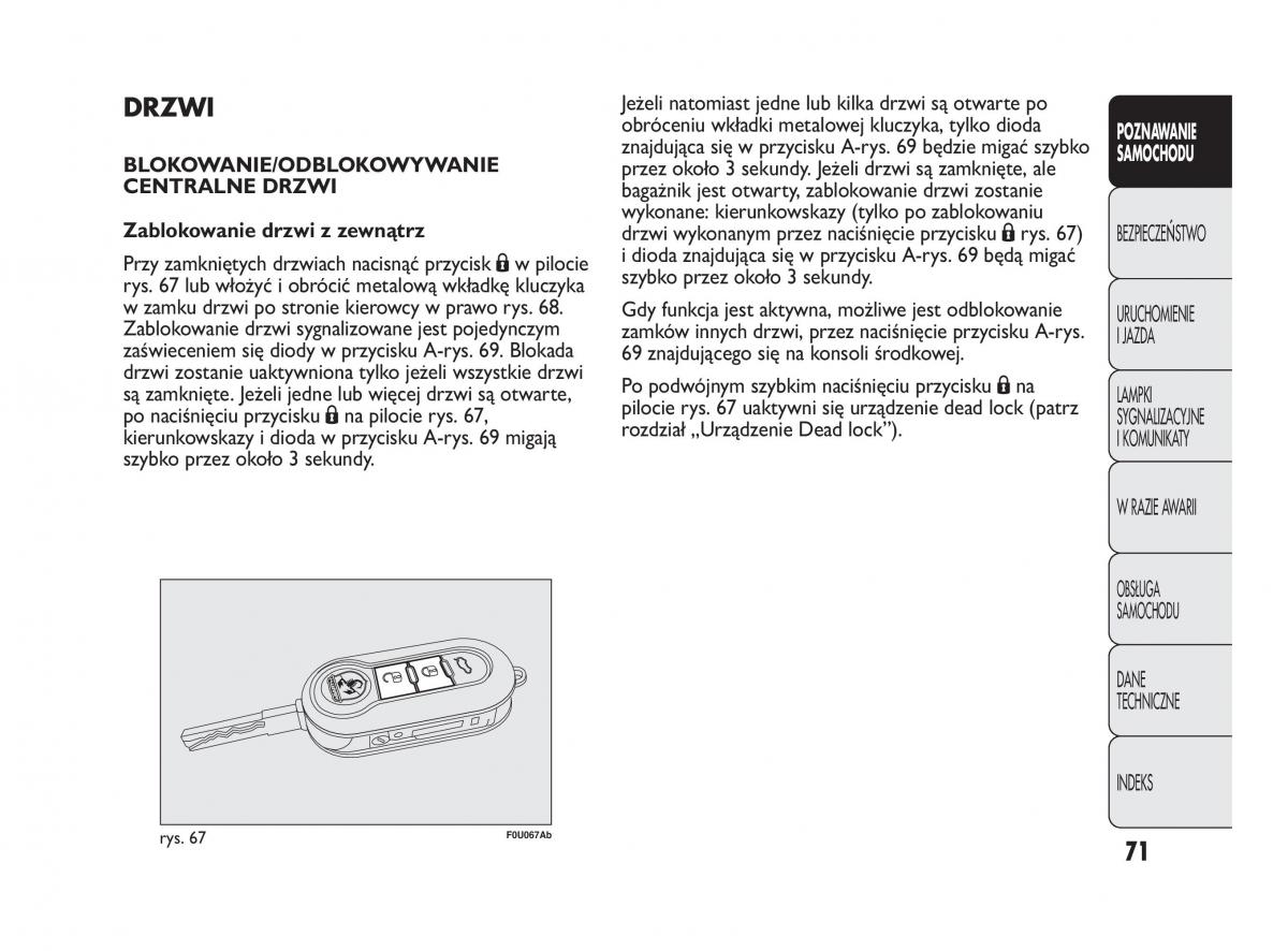 Abarth Punto instrukcja obslugi / page 72