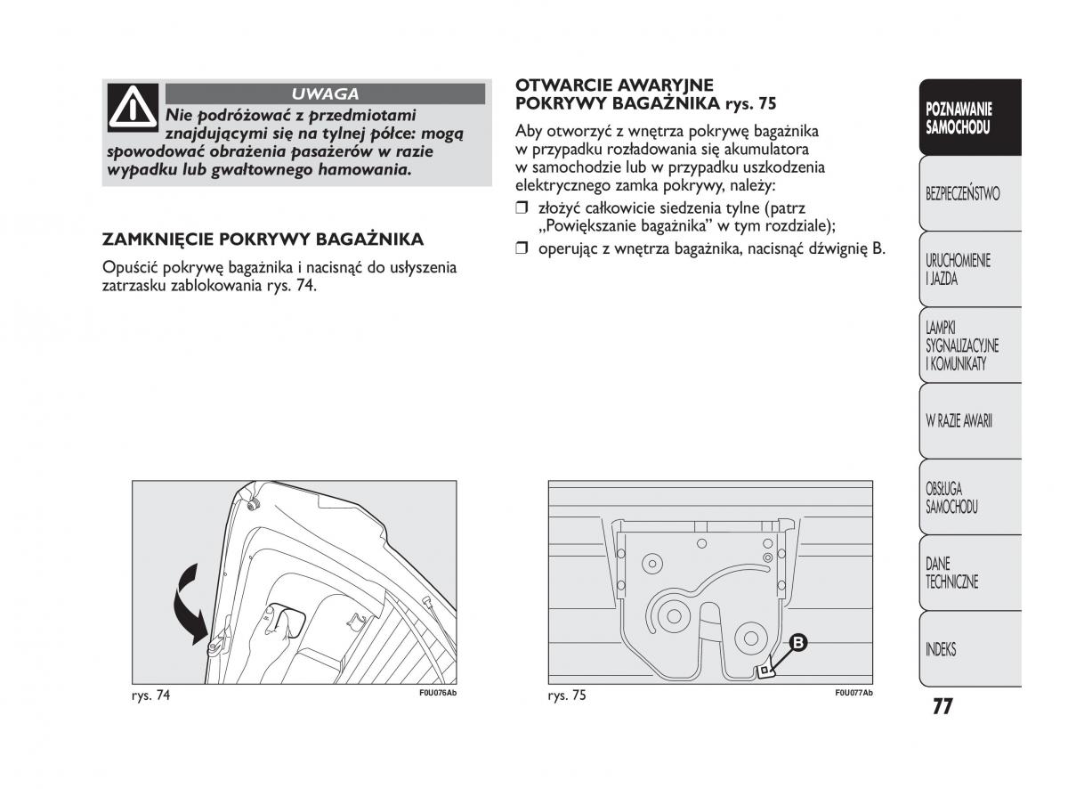 Abarth Punto instrukcja obslugi / page 78