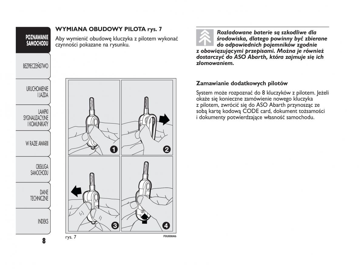 Abarth Punto instrukcja obslugi / page 9