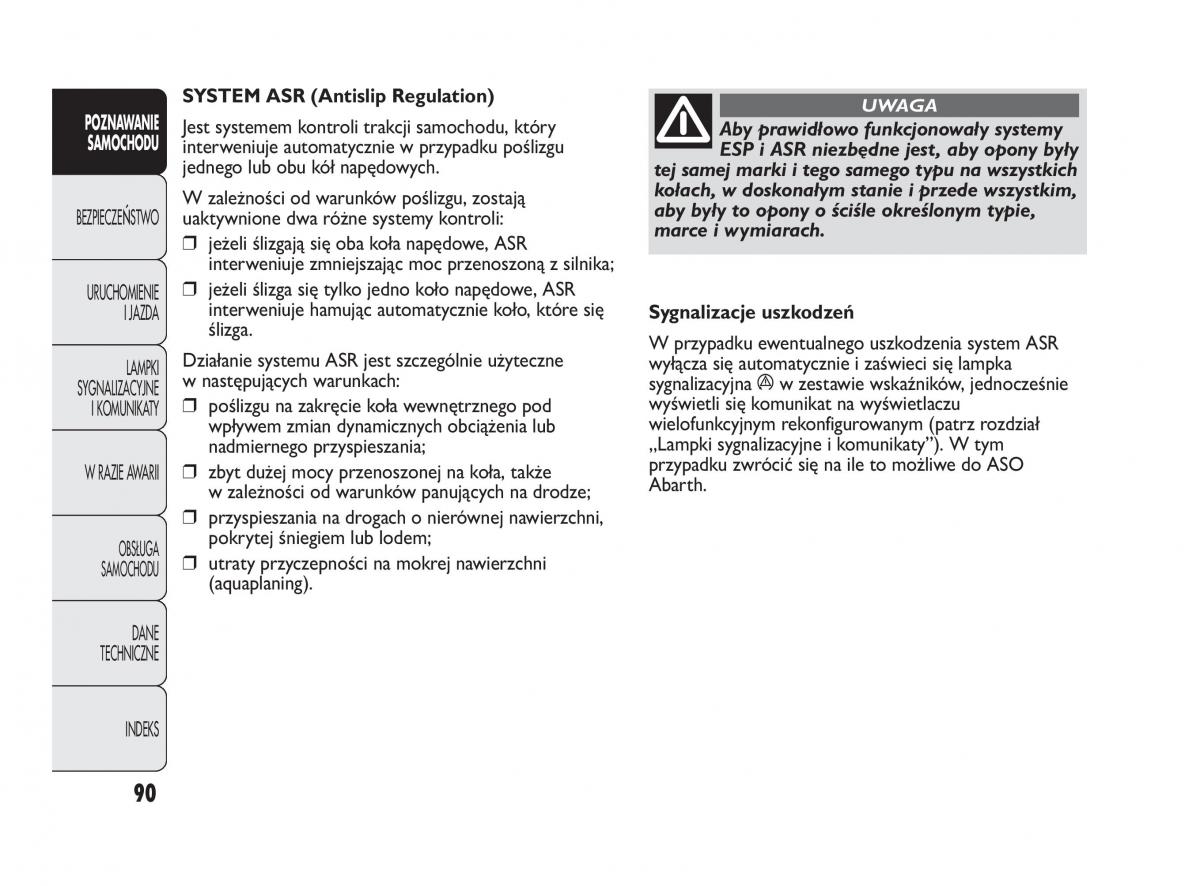 Abarth Punto instrukcja obslugi / page 91
