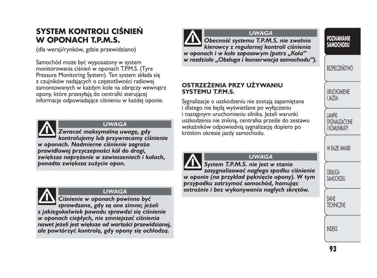 Abarth Punto instrukcja obslugi / page 94