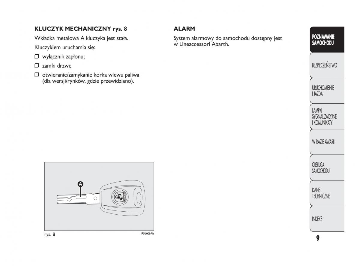 manual  Abarth Punto instrukcja / page 10