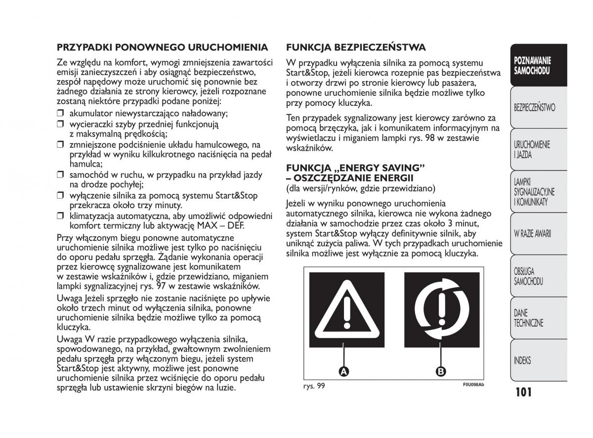Abarth Punto instrukcja obslugi / page 102