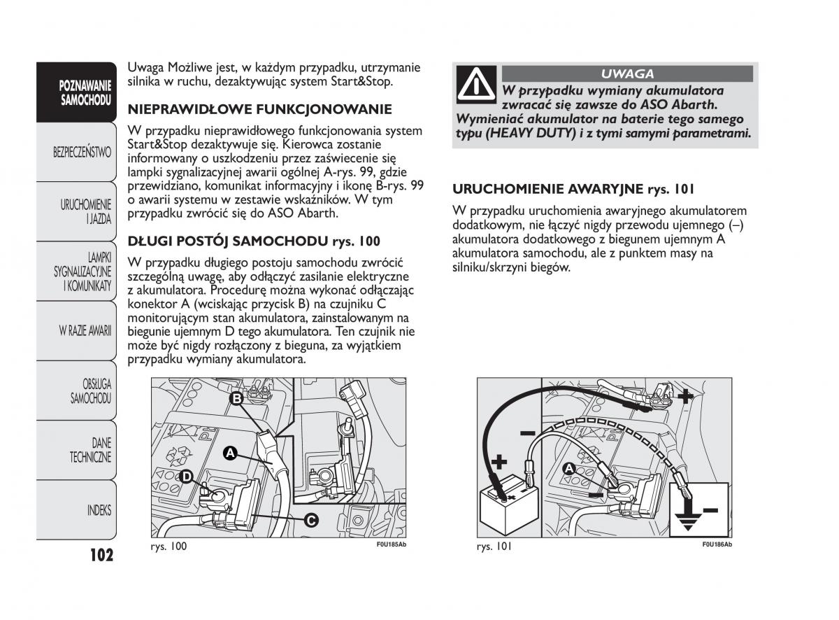 Abarth Punto instrukcja obslugi / page 103