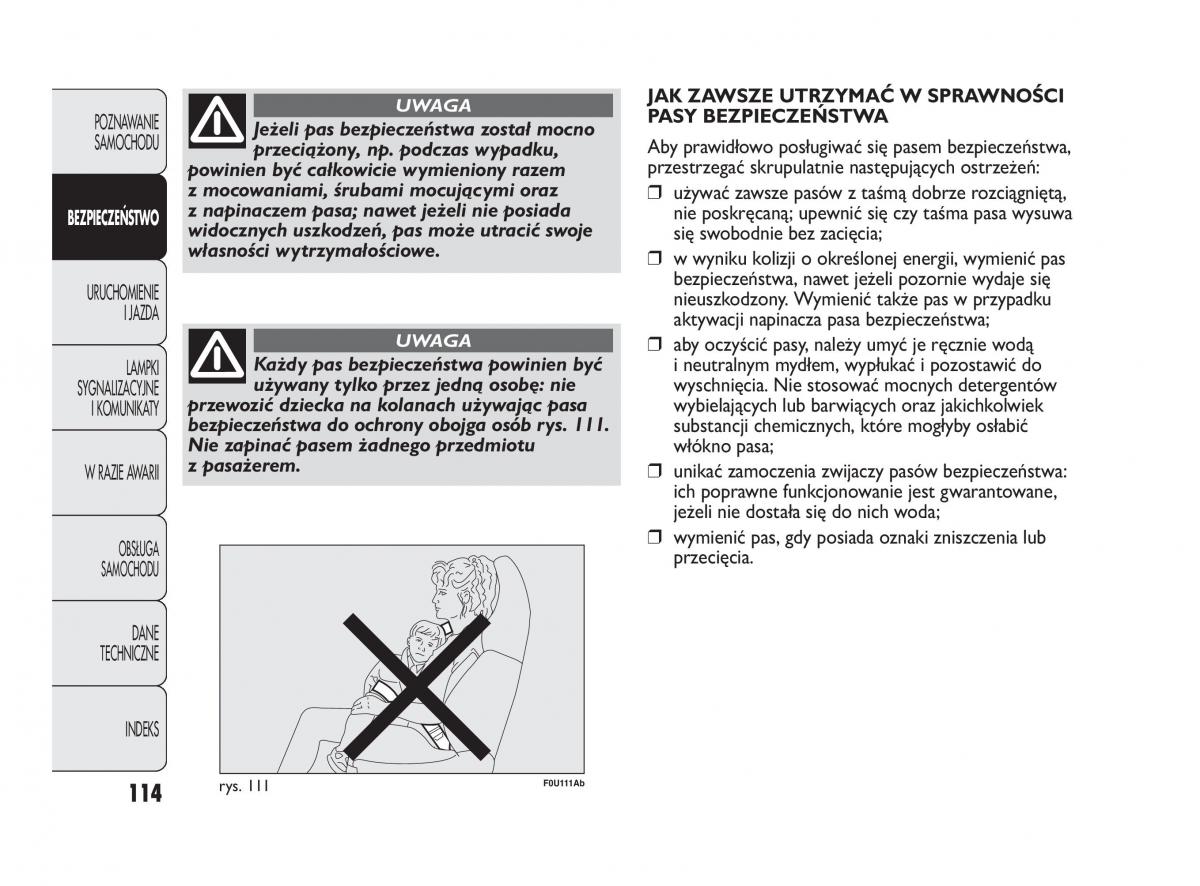 Abarth Punto instrukcja obslugi / page 115