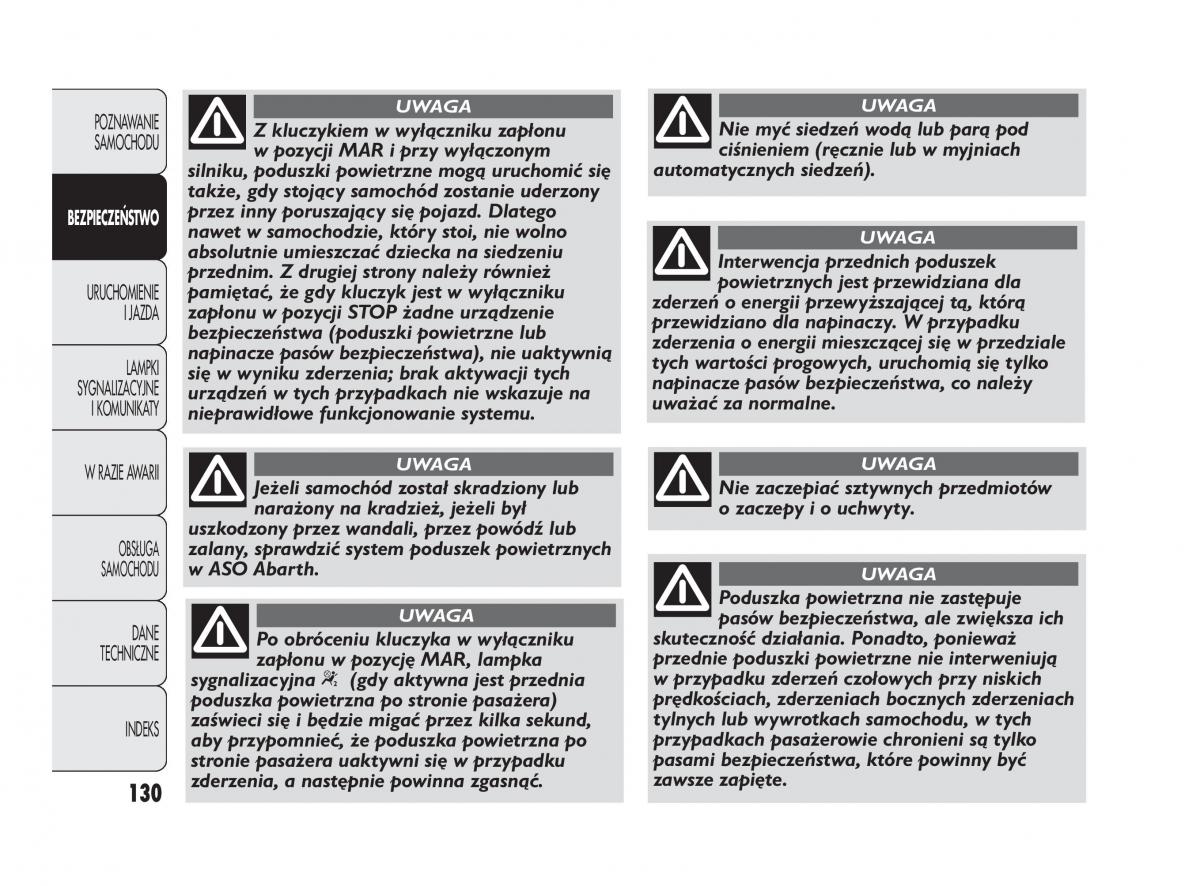 Abarth Punto instrukcja obslugi / page 131