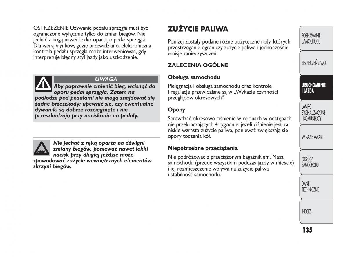 Abarth Punto instrukcja obslugi / page 136