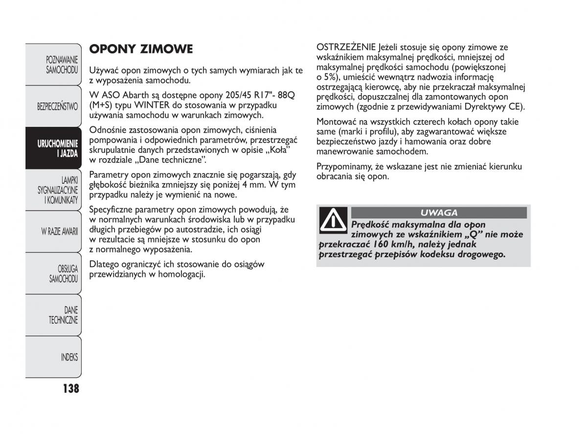 Abarth Punto instrukcja obslugi / page 139