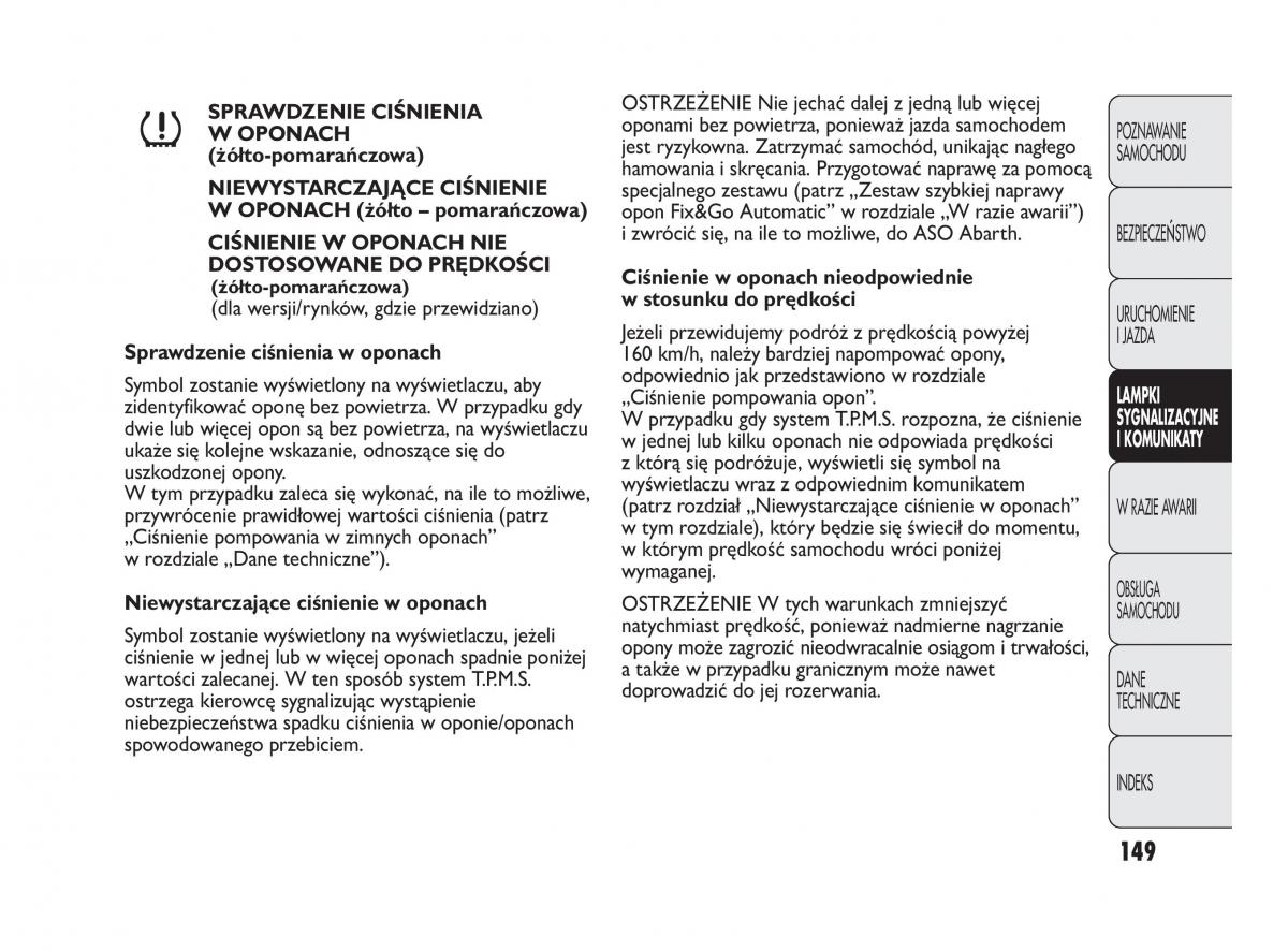 Abarth Punto instrukcja obslugi / page 150