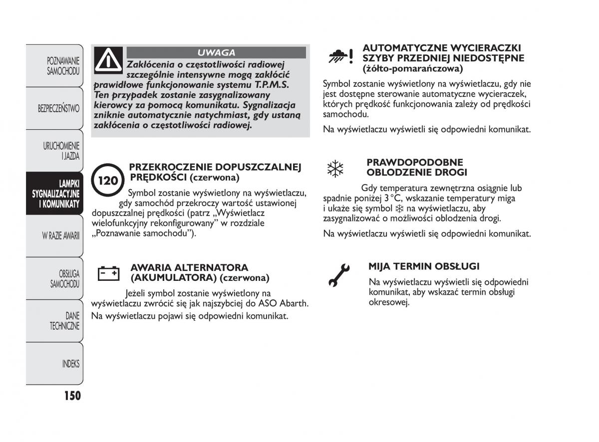 Abarth Punto instrukcja obslugi / page 151