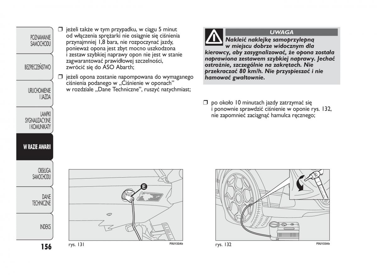 Abarth Punto instrukcja obslugi / page 157