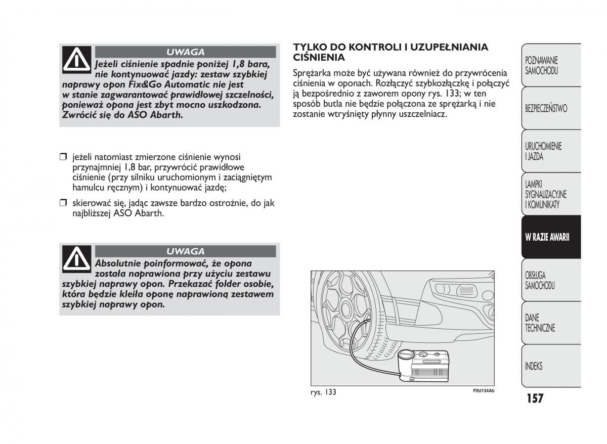 Abarth Punto instrukcja obslugi / page 158