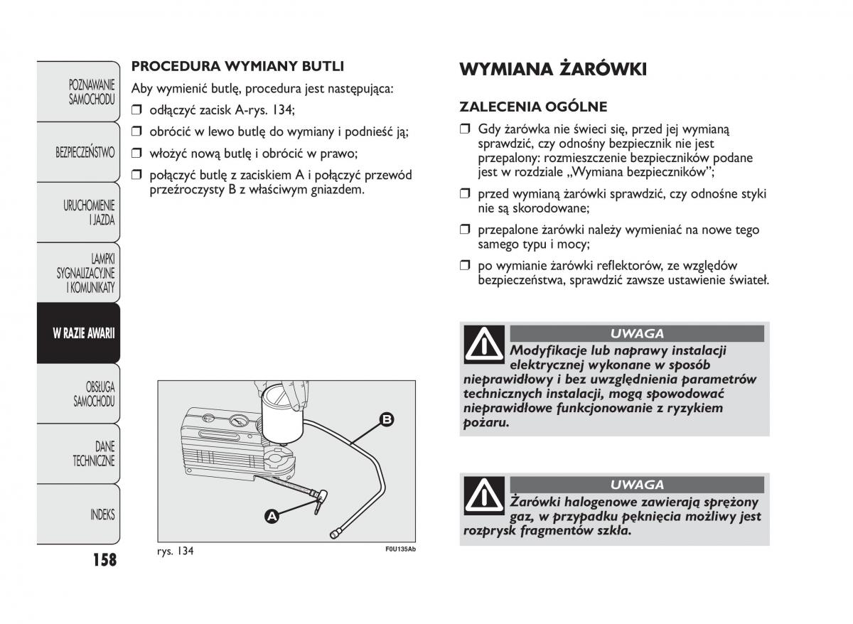 Abarth Punto instrukcja obslugi / page 159
